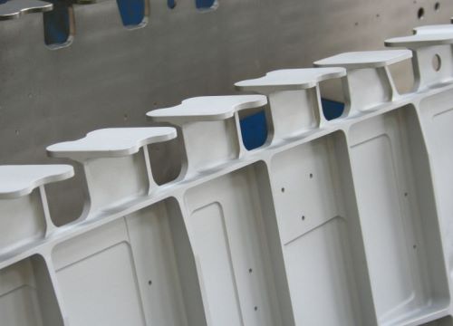 aerospace wing rib shot peening