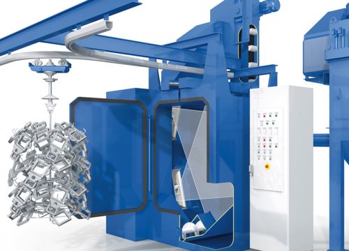SmartLine Overhead Rail Shot Blast Machine
